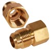 Everflow 1/2" Flare x 1/4" FIP Reducing Adapter Pipe Fitting; Brass F46R-1214